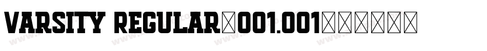 Varsity Regular_001.001字体转换